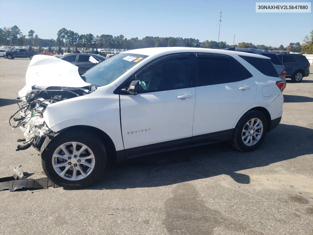 2020 Chevrolet Equinox Ls VIN: 3GNAXHEV2LS647880 Lot: 77305674