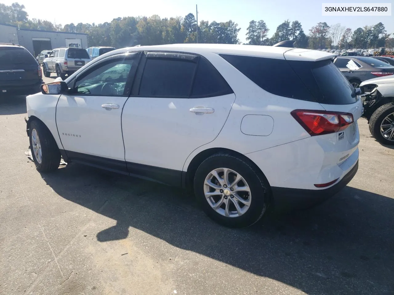 2020 Chevrolet Equinox Ls VIN: 3GNAXHEV2LS647880 Lot: 77305674