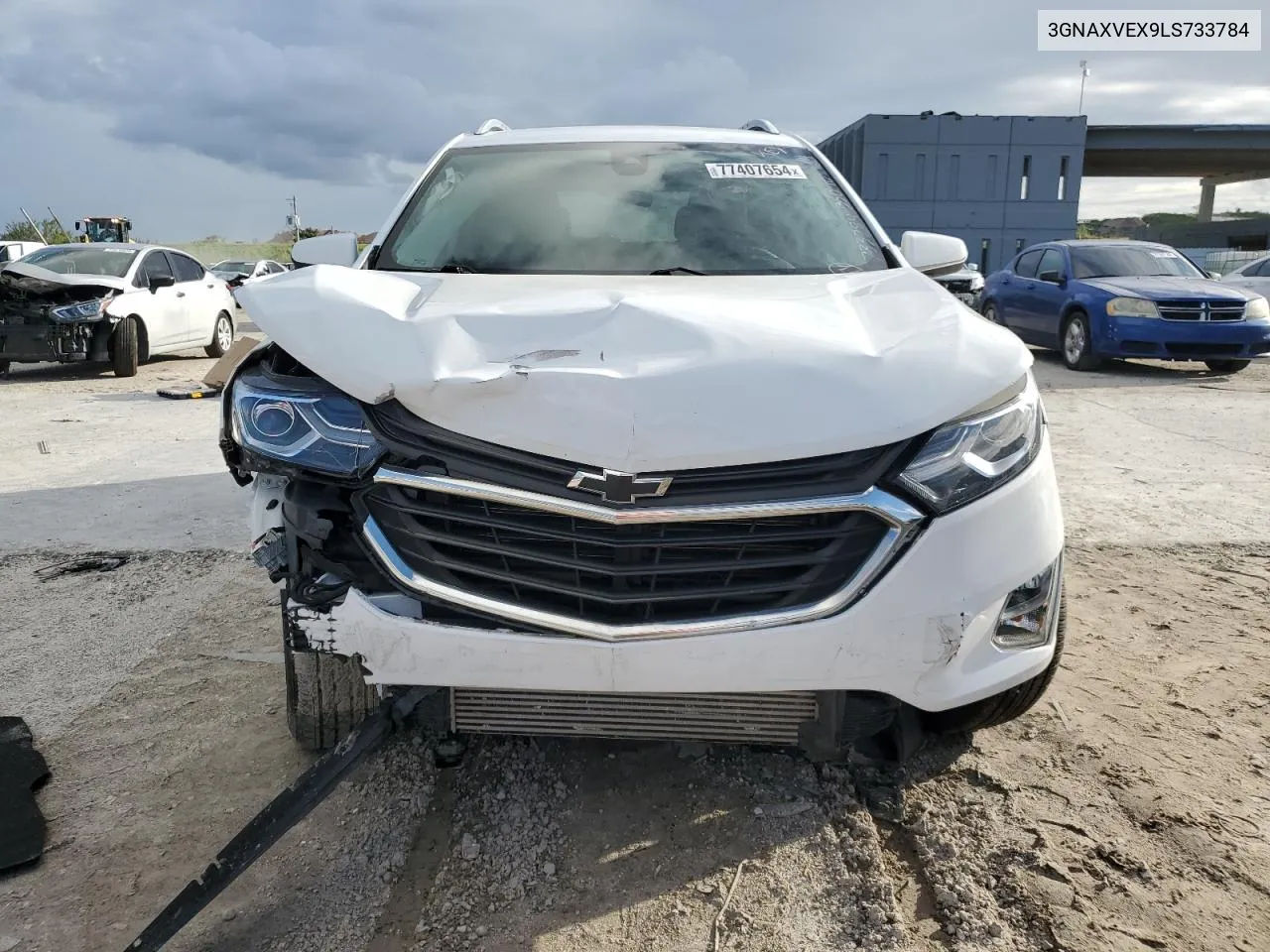 2020 Chevrolet Equinox Lt VIN: 3GNAXVEX9LS733784 Lot: 77407654