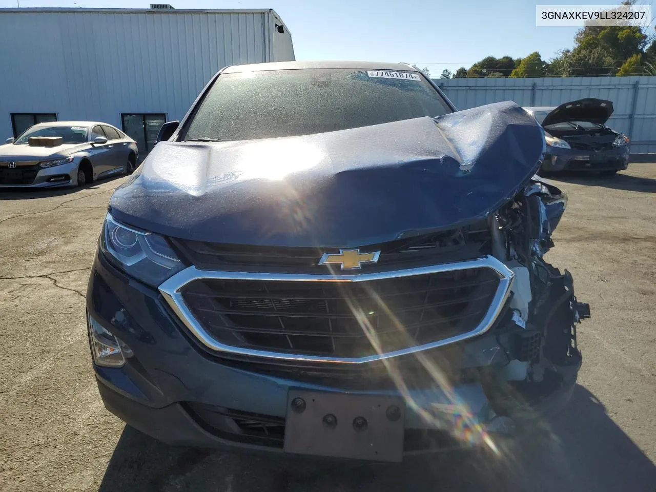 2020 Chevrolet Equinox Lt VIN: 3GNAXKEV9LL324207 Lot: 77451874