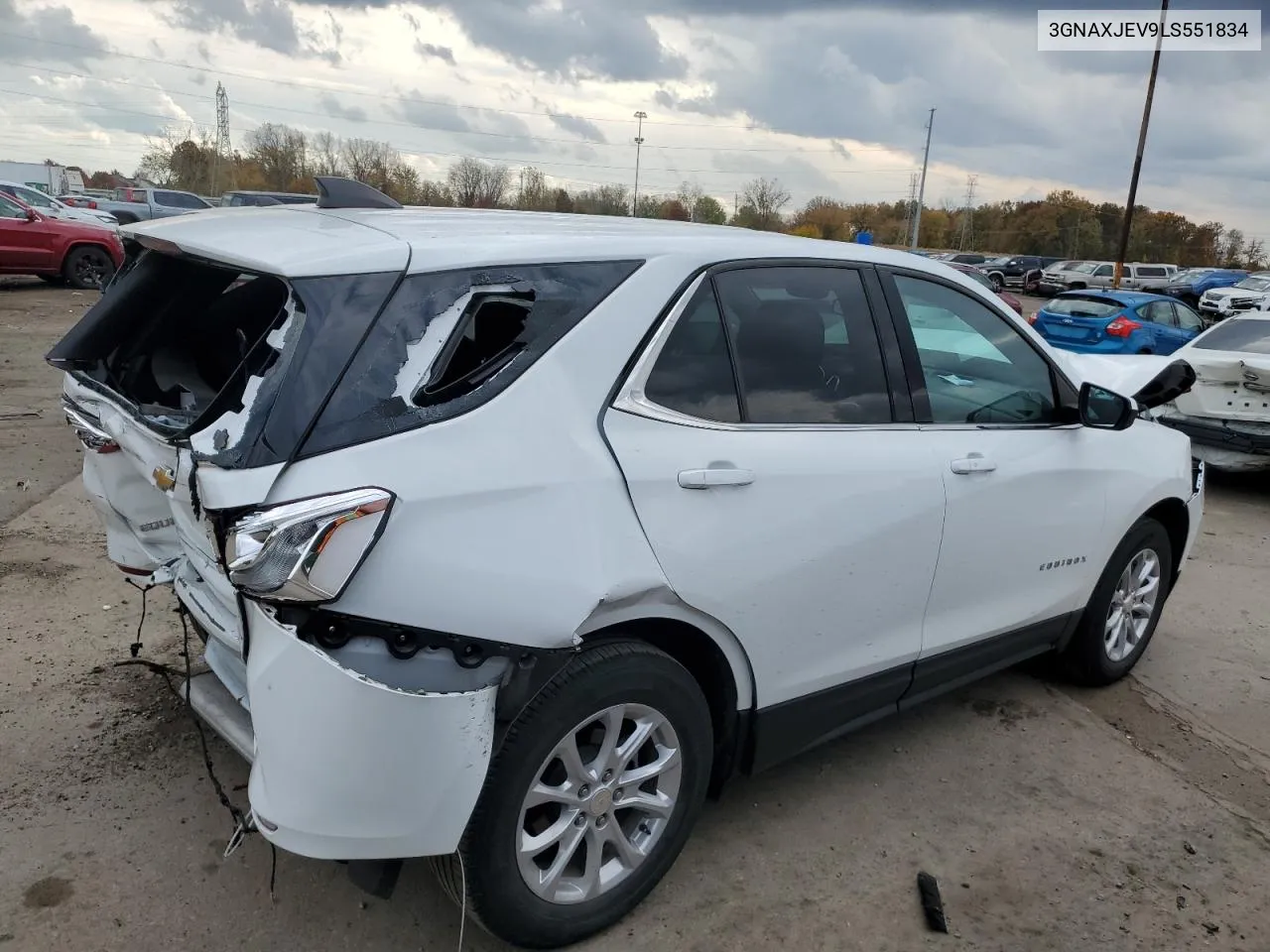 2020 Chevrolet Equinox Lt VIN: 3GNAXJEV9LS551834 Lot: 77455064