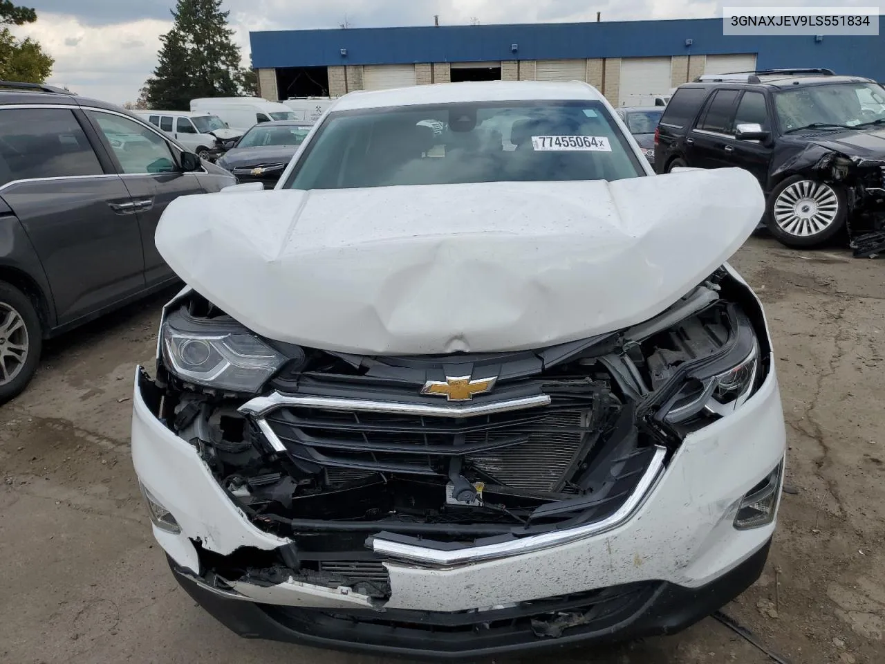 2020 Chevrolet Equinox Lt VIN: 3GNAXJEV9LS551834 Lot: 77455064