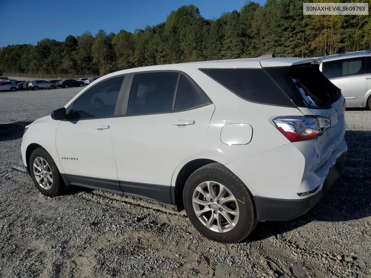 2020 Chevrolet Equinox Ls VIN: 3GNAXHEV4LS609793 Lot: 77545384