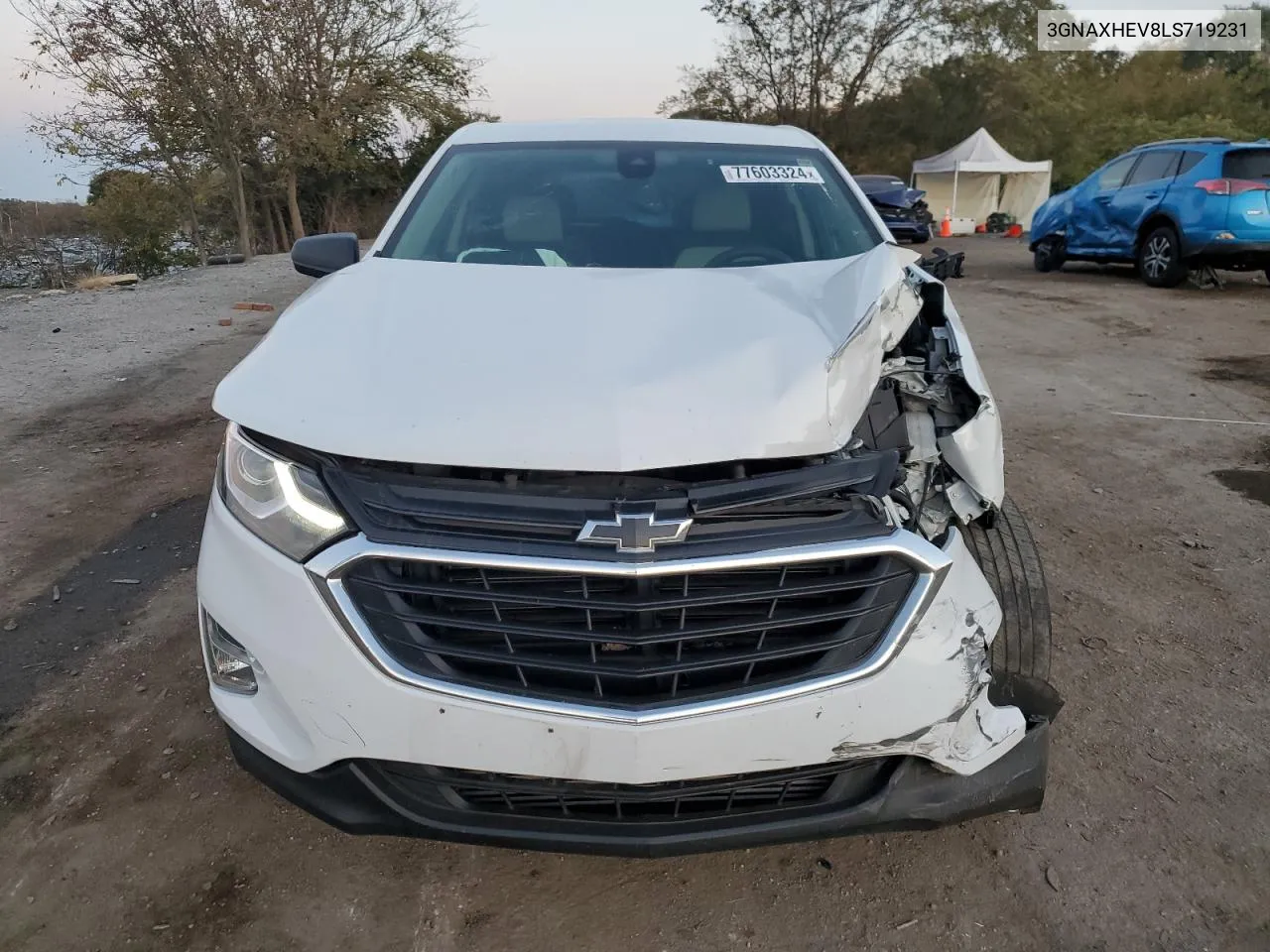 2020 Chevrolet Equinox Ls VIN: 3GNAXHEV8LS719231 Lot: 77603324