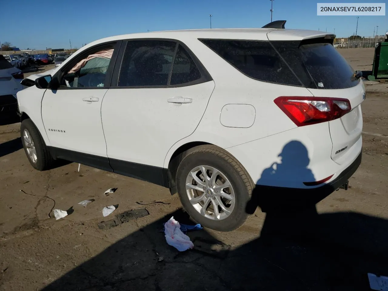 2020 Chevrolet Equinox Ls VIN: 2GNAXSEV7L6208217 Lot: 77614354