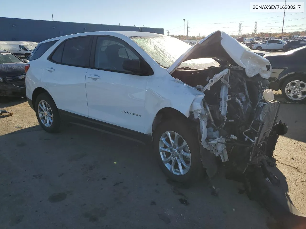 2020 Chevrolet Equinox Ls VIN: 2GNAXSEV7L6208217 Lot: 77614354