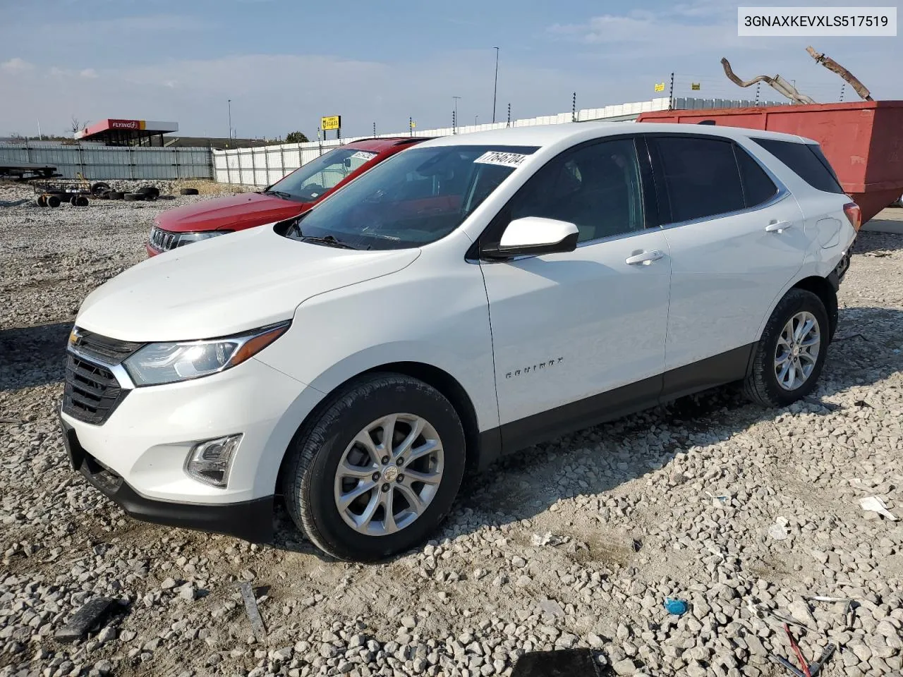 2020 Chevrolet Equinox Lt VIN: 3GNAXKEVXLS517519 Lot: 77646704