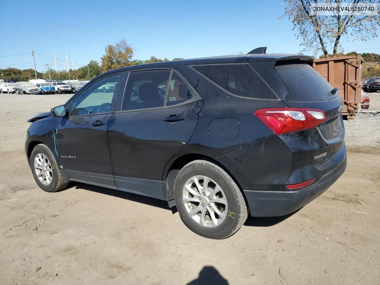 2020 Chevrolet Equinox Ls VIN: 2GNAXHEV4L6280740 Lot: 77656514