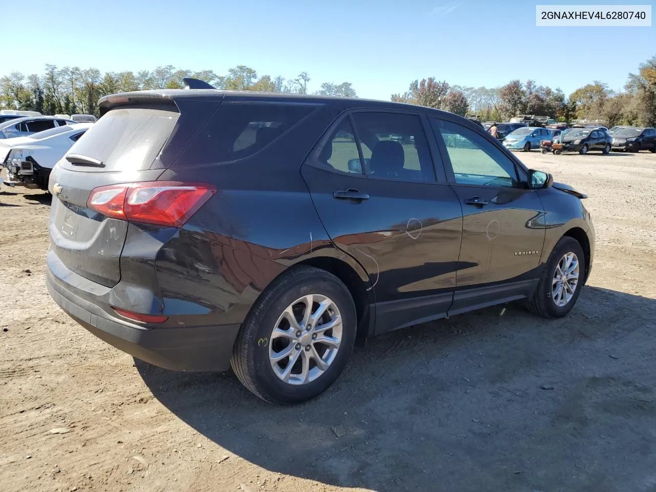 2020 Chevrolet Equinox Ls VIN: 2GNAXHEV4L6280740 Lot: 77656514