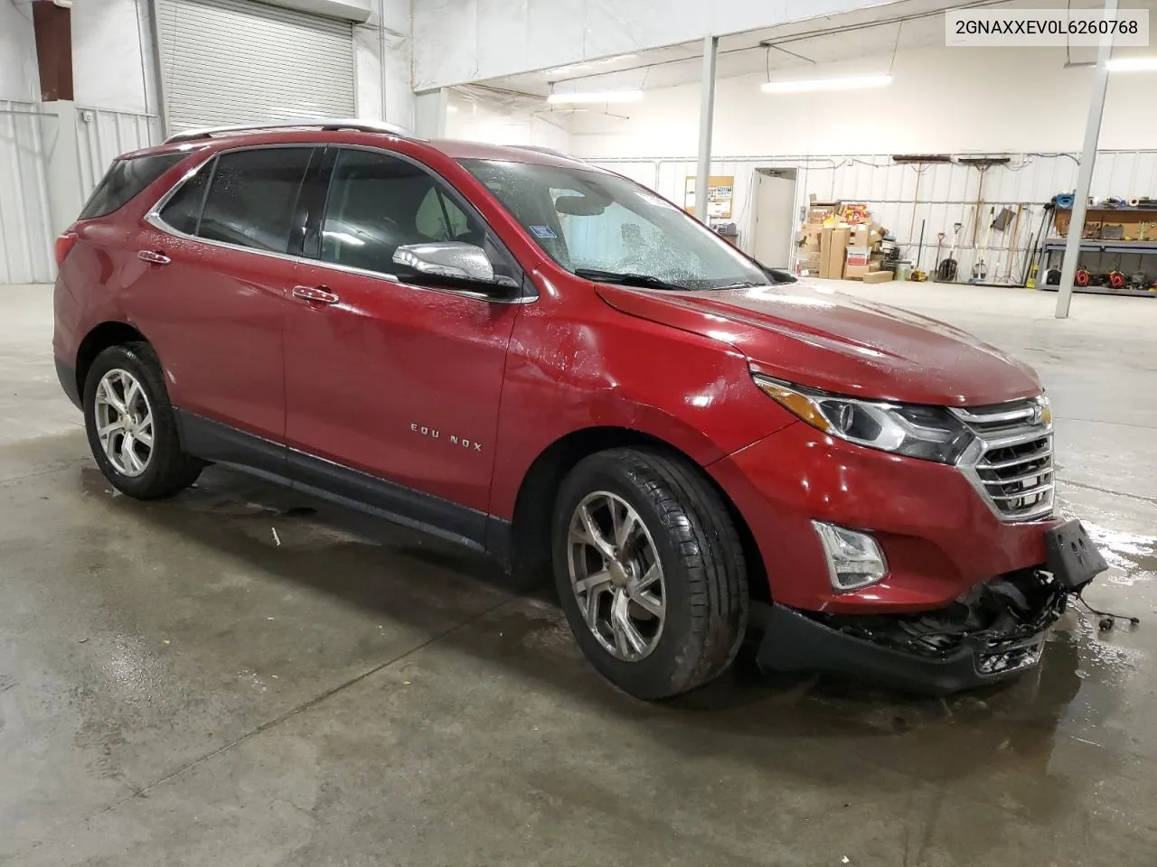 2020 Chevrolet Equinox Premier VIN: 2GNAXXEV0L6260768 Lot: 77698284