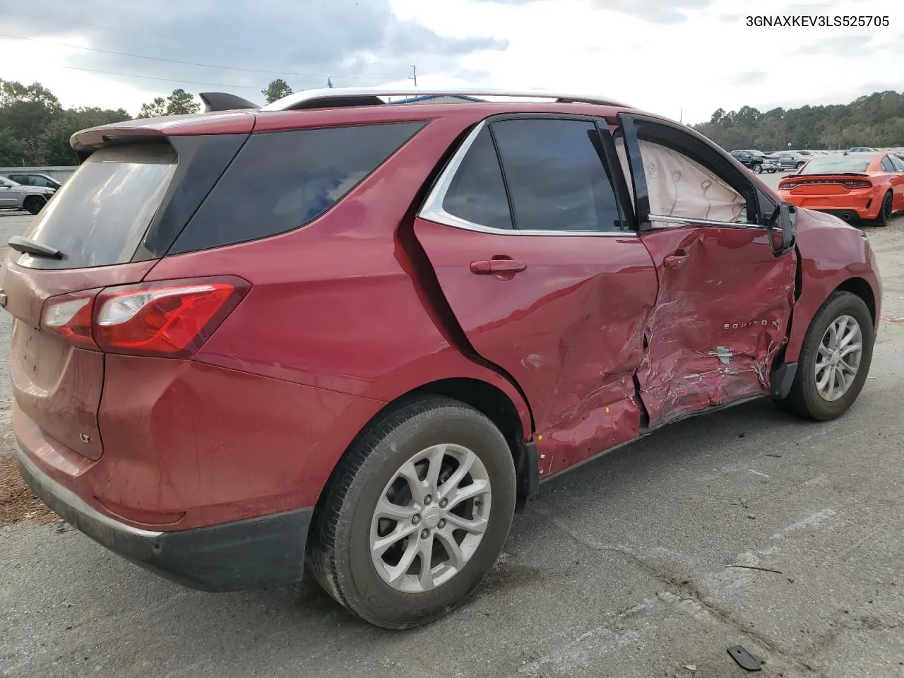 2020 Chevrolet Equinox Lt VIN: 3GNAXKEV3LS525705 Lot: 77755334