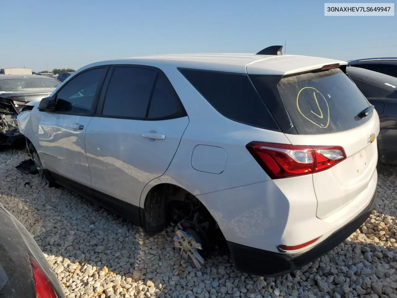 2020 Chevrolet Equinox Ls VIN: 3GNAXHEV7LS649947 Lot: 77798924