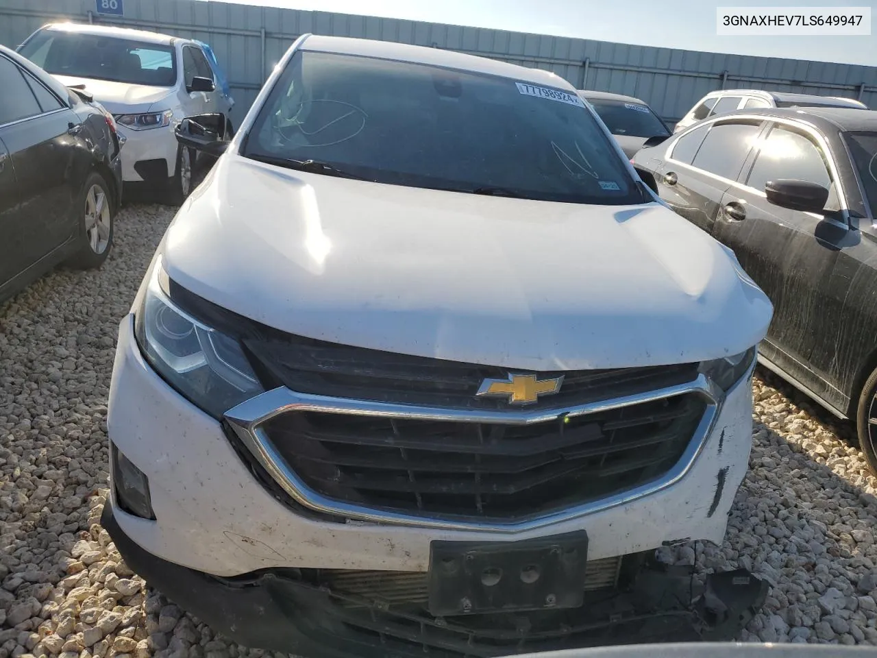 2020 Chevrolet Equinox Ls VIN: 3GNAXHEV7LS649947 Lot: 77798924