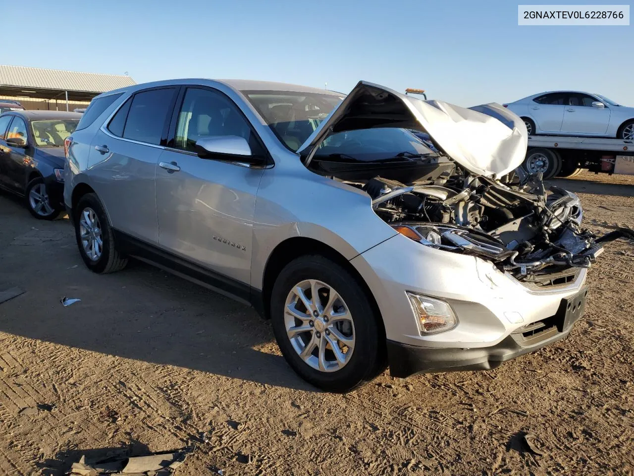 2020 Chevrolet Equinox Lt VIN: 2GNAXTEV0L6228766 Lot: 77875004