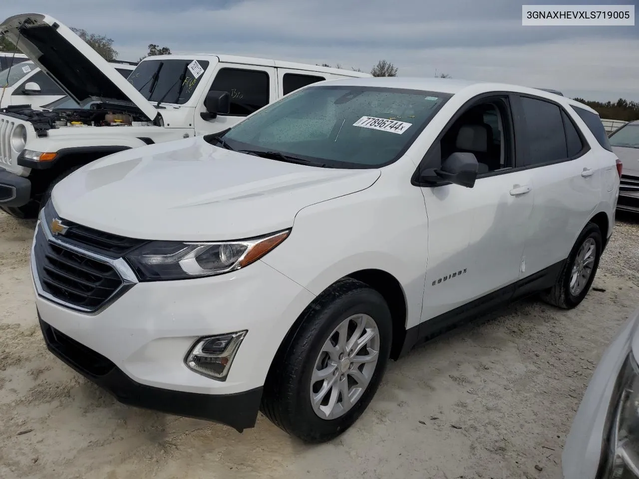 2020 Chevrolet Equinox Ls VIN: 3GNAXHEVXLS719005 Lot: 77896744