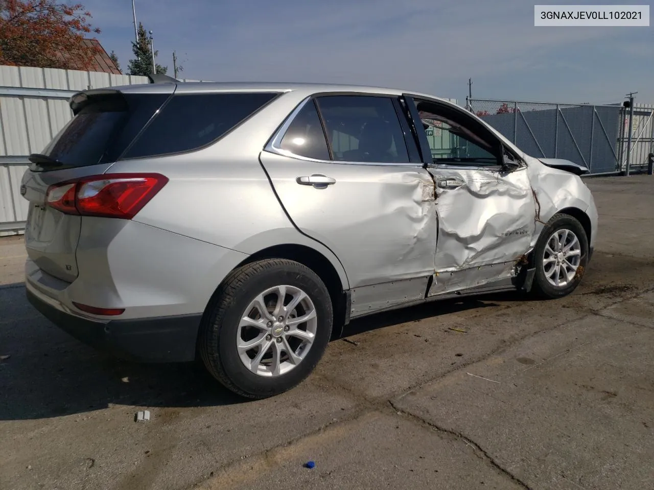 2020 Chevrolet Equinox Lt VIN: 3GNAXJEV0LL102021 Lot: 77995044