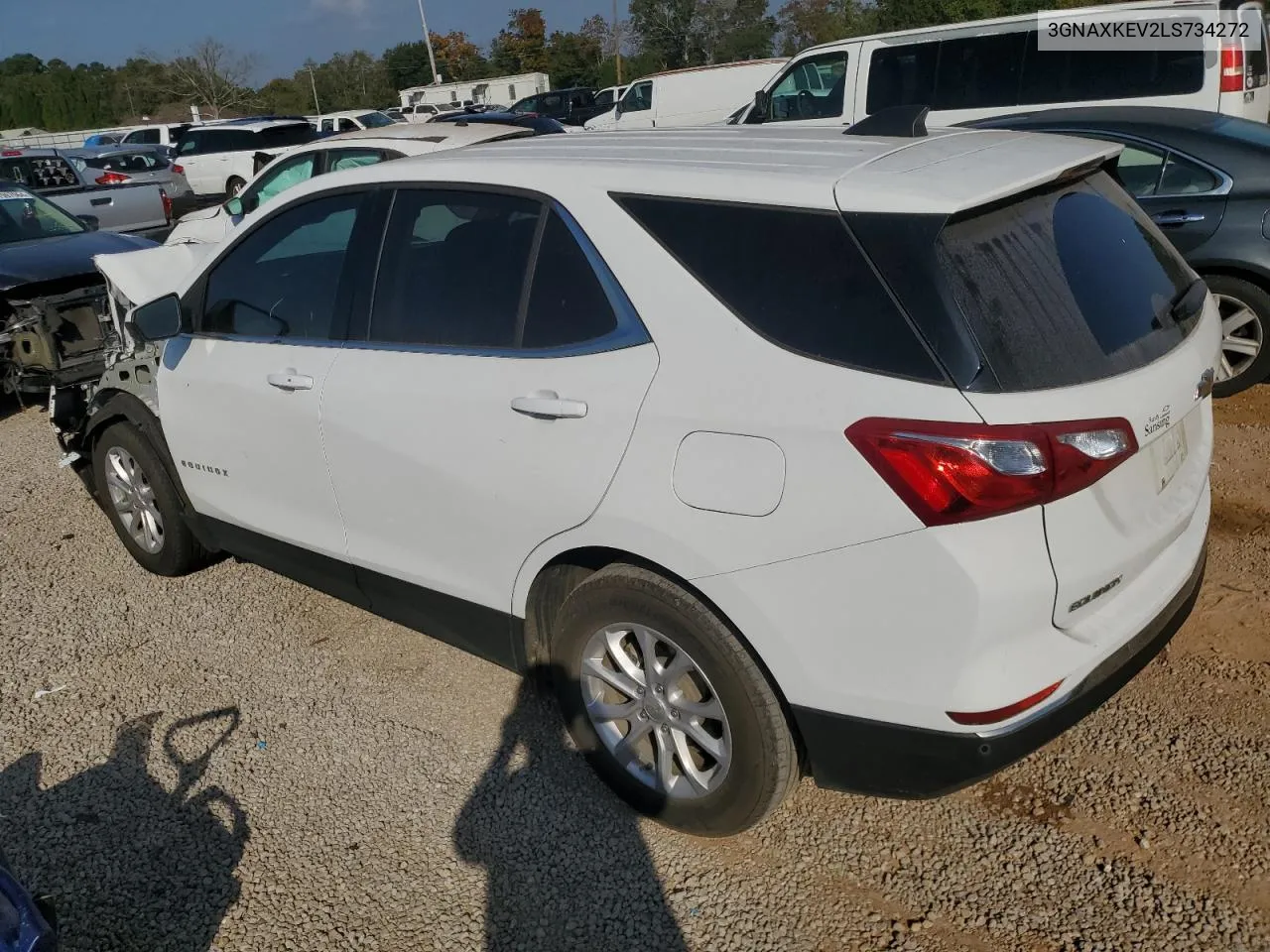 2020 Chevrolet Equinox Lt VIN: 3GNAXKEV2LS734272 Lot: 77996724