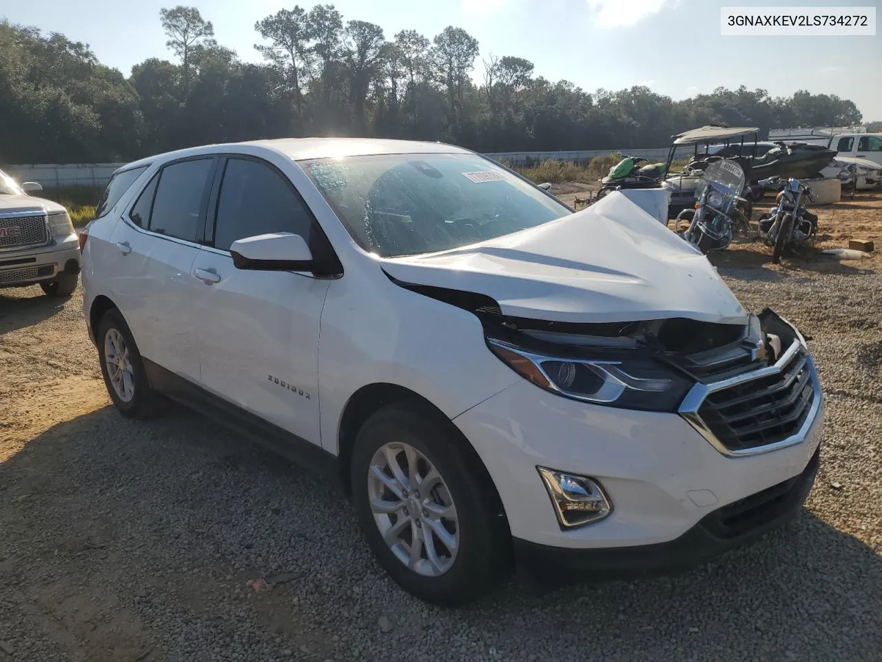 2020 Chevrolet Equinox Lt VIN: 3GNAXKEV2LS734272 Lot: 77996724