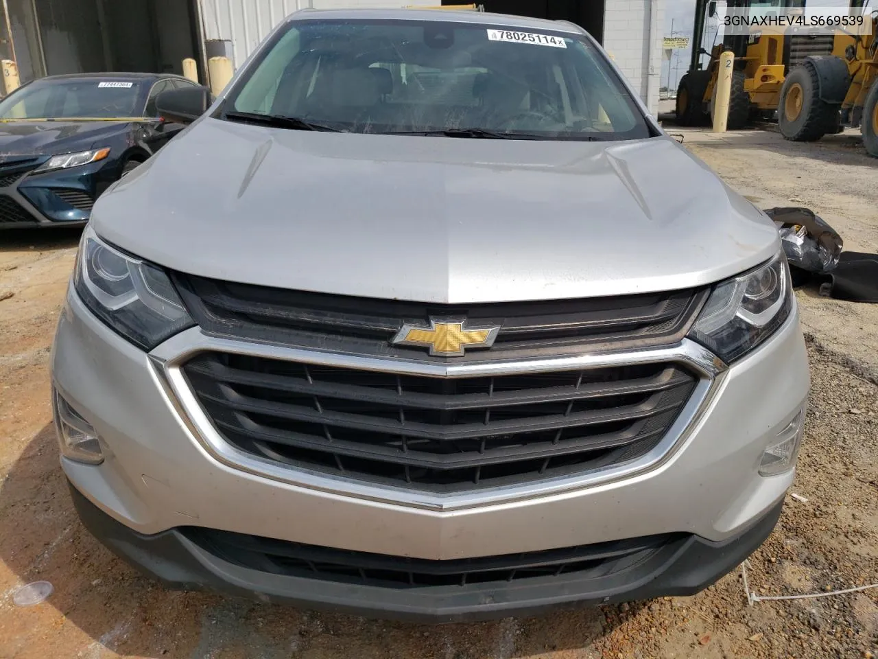 2020 Chevrolet Equinox Ls VIN: 3GNAXHEV4LS669539 Lot: 78025114