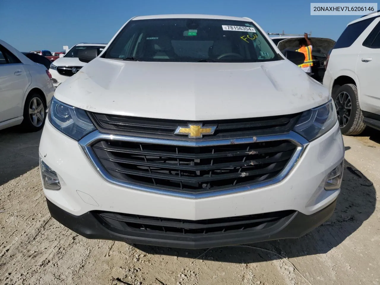 2020 Chevrolet Equinox Ls VIN: 2GNAXHEV7L6206146 Lot: 78156354