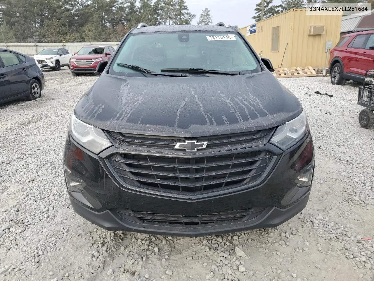 2020 Chevrolet Equinox Lt VIN: 3GNAXLEX7LL251684 Lot: 78175144