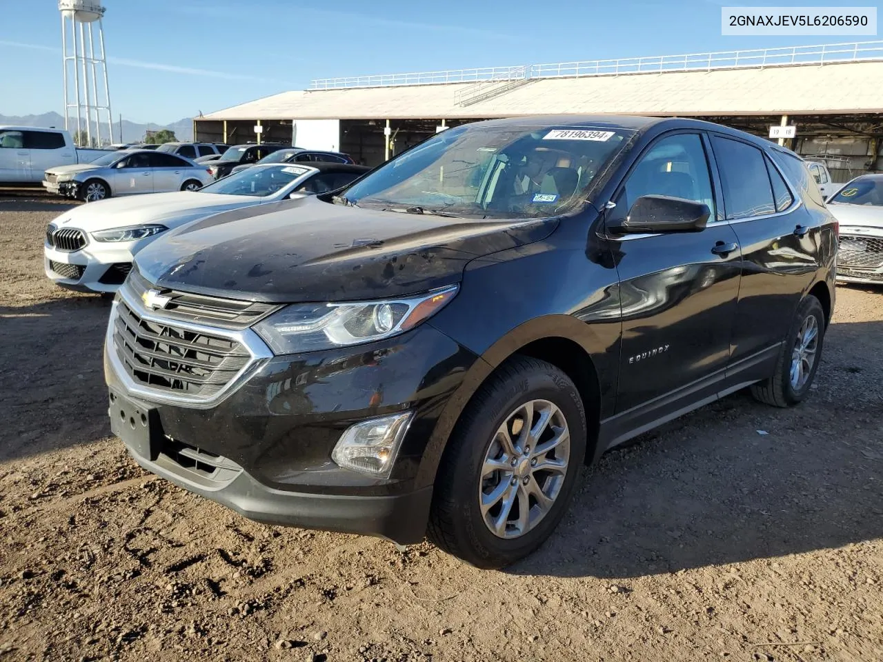 2020 Chevrolet Equinox Lt VIN: 2GNAXJEV5L6206590 Lot: 78196394