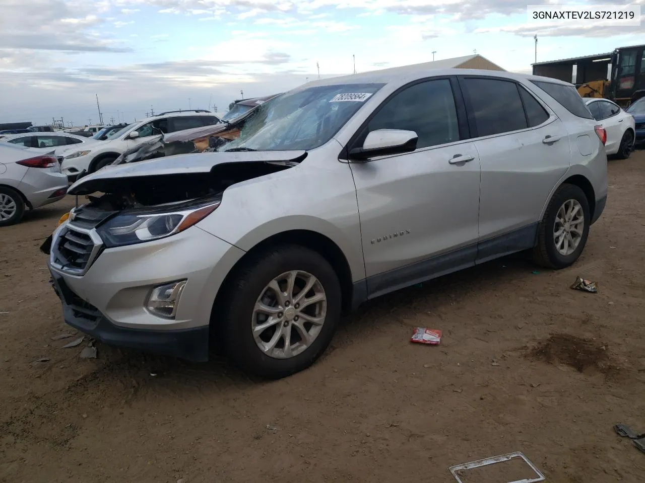 2020 Chevrolet Equinox Lt VIN: 3GNAXTEV2LS721219 Lot: 78209564