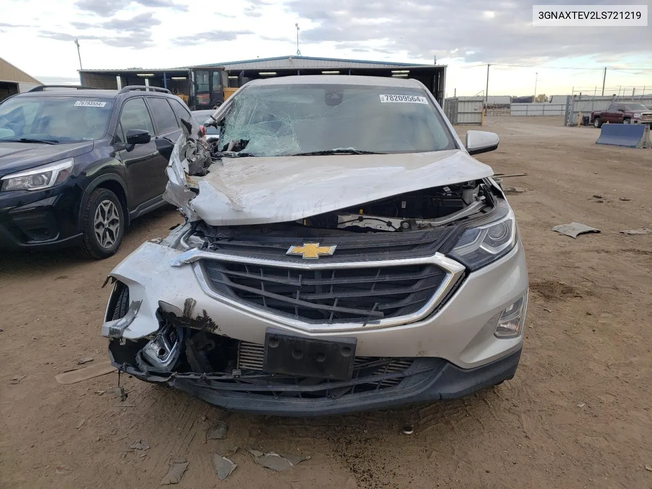 2020 Chevrolet Equinox Lt VIN: 3GNAXTEV2LS721219 Lot: 78209564