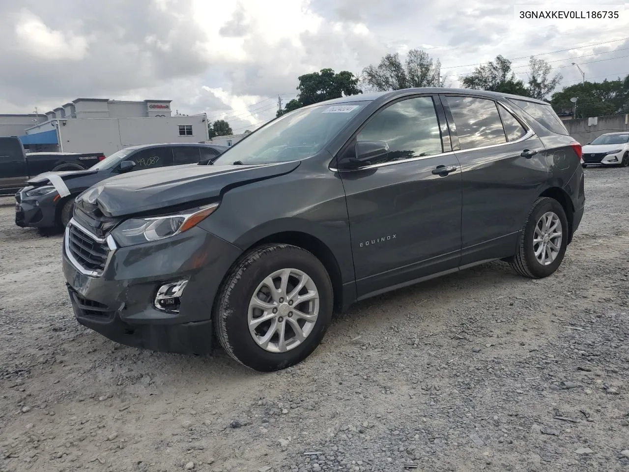 2020 Chevrolet Equinox Lt VIN: 3GNAXKEV0LL186735 Lot: 78224224