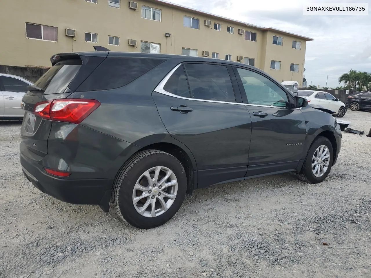 2020 Chevrolet Equinox Lt VIN: 3GNAXKEV0LL186735 Lot: 78224224