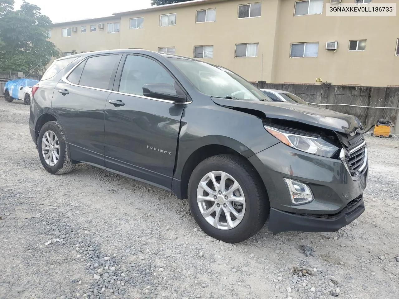 2020 Chevrolet Equinox Lt VIN: 3GNAXKEV0LL186735 Lot: 78224224