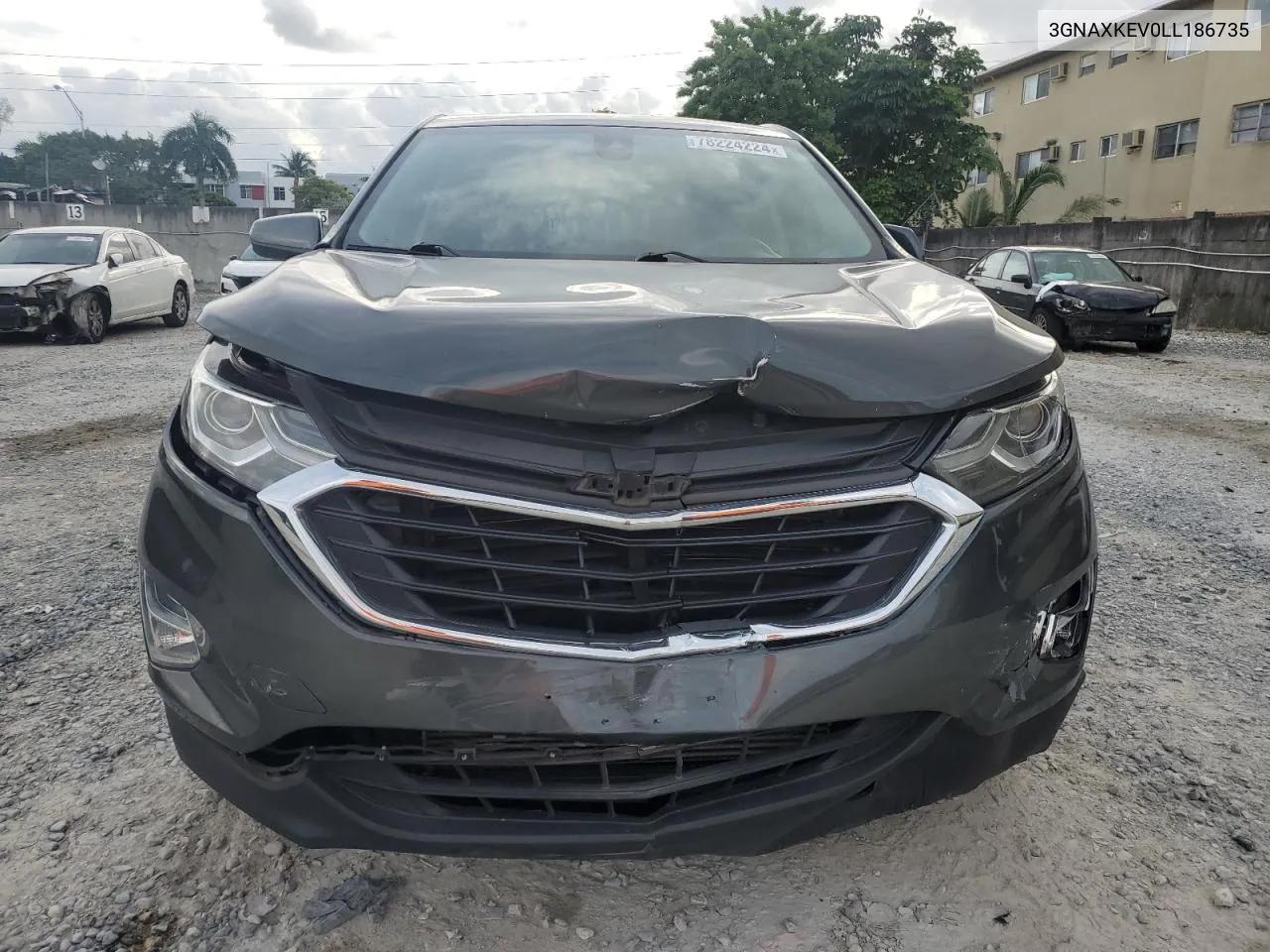 2020 Chevrolet Equinox Lt VIN: 3GNAXKEV0LL186735 Lot: 78224224