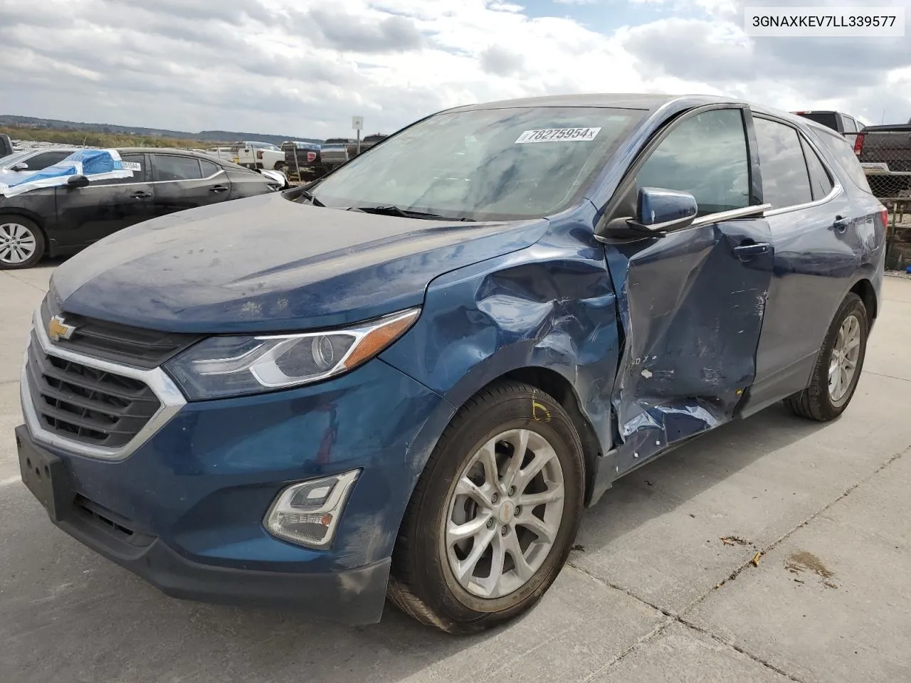 2020 Chevrolet Equinox Lt VIN: 3GNAXKEV7LL339577 Lot: 78275954