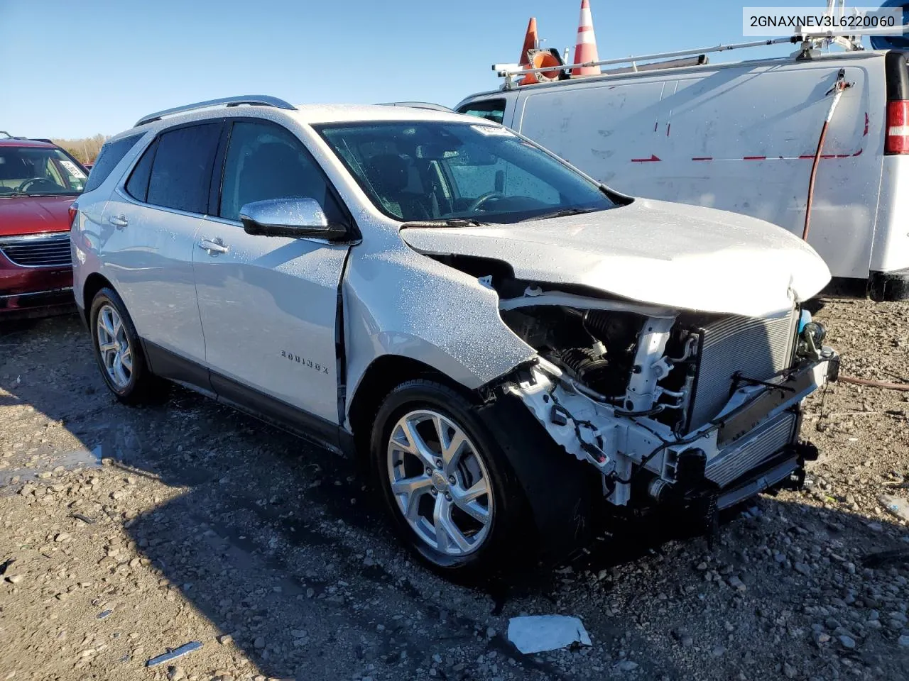 2020 Chevrolet Equinox Premier VIN: 2GNAXNEV3L6220060 Lot: 78277114