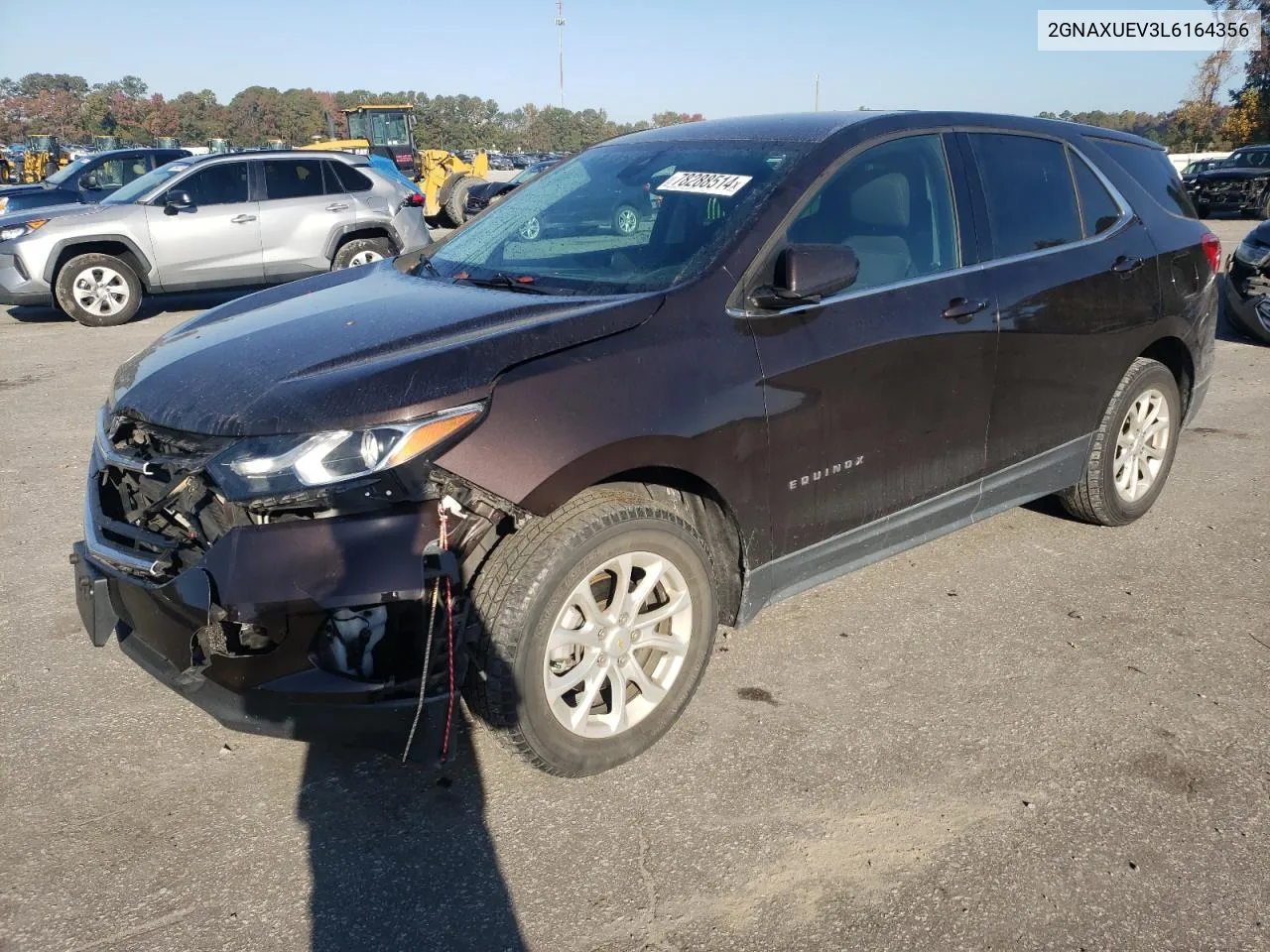 2020 Chevrolet Equinox Lt VIN: 2GNAXUEV3L6164356 Lot: 78288514