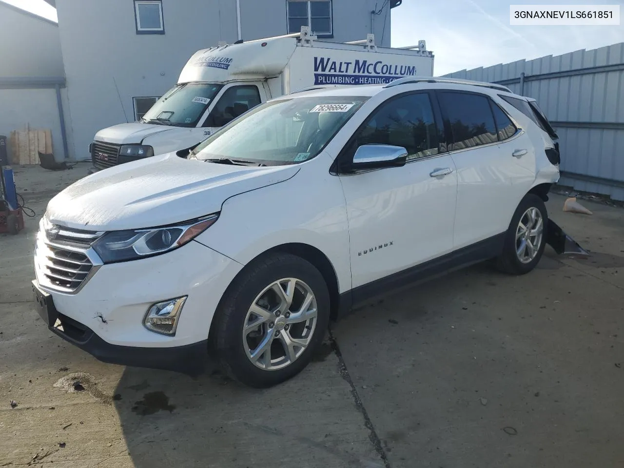 2020 Chevrolet Equinox Premier VIN: 3GNAXNEV1LS661851 Lot: 78296664