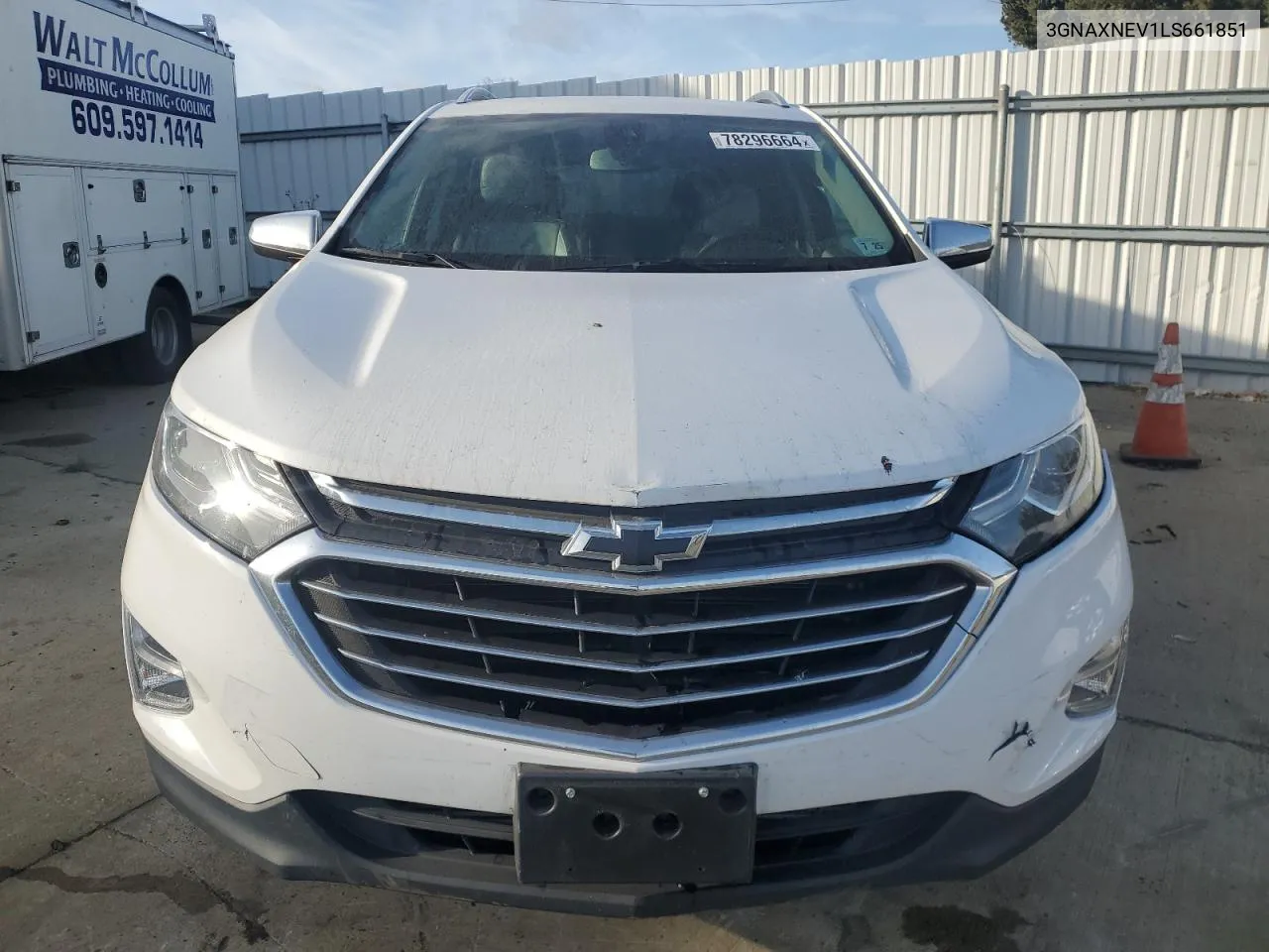 2020 Chevrolet Equinox Premier VIN: 3GNAXNEV1LS661851 Lot: 78296664