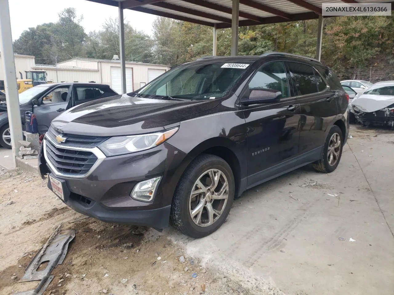 2020 Chevrolet Equinox Lt VIN: 2GNAXLEX4L6136366 Lot: 78308644