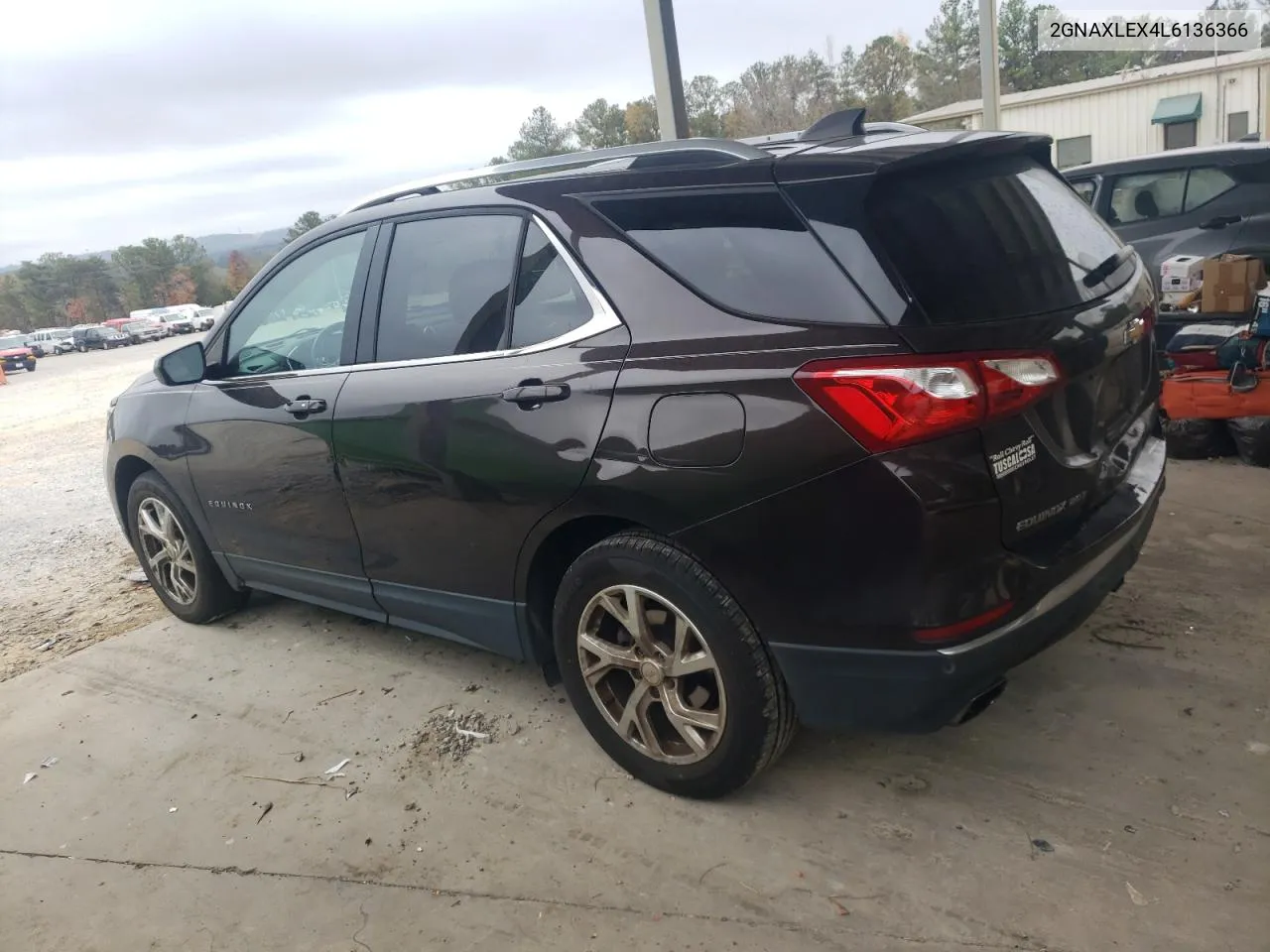 2020 Chevrolet Equinox Lt VIN: 2GNAXLEX4L6136366 Lot: 78308644