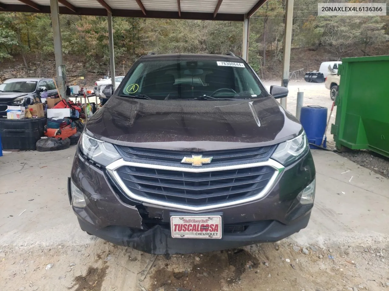 2020 Chevrolet Equinox Lt VIN: 2GNAXLEX4L6136366 Lot: 78308644