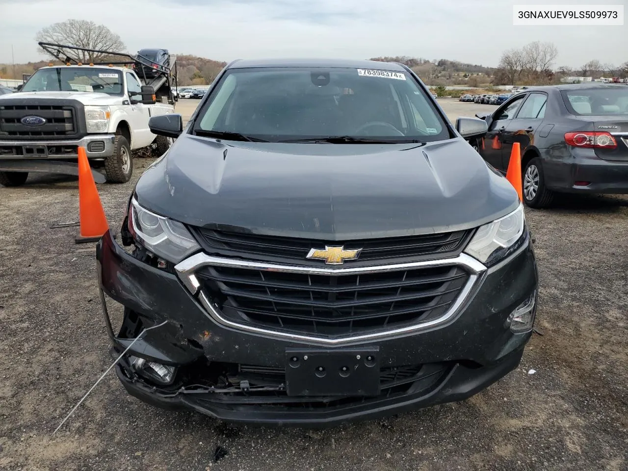 2020 Chevrolet Equinox Lt VIN: 3GNAXUEV9LS509973 Lot: 78398374