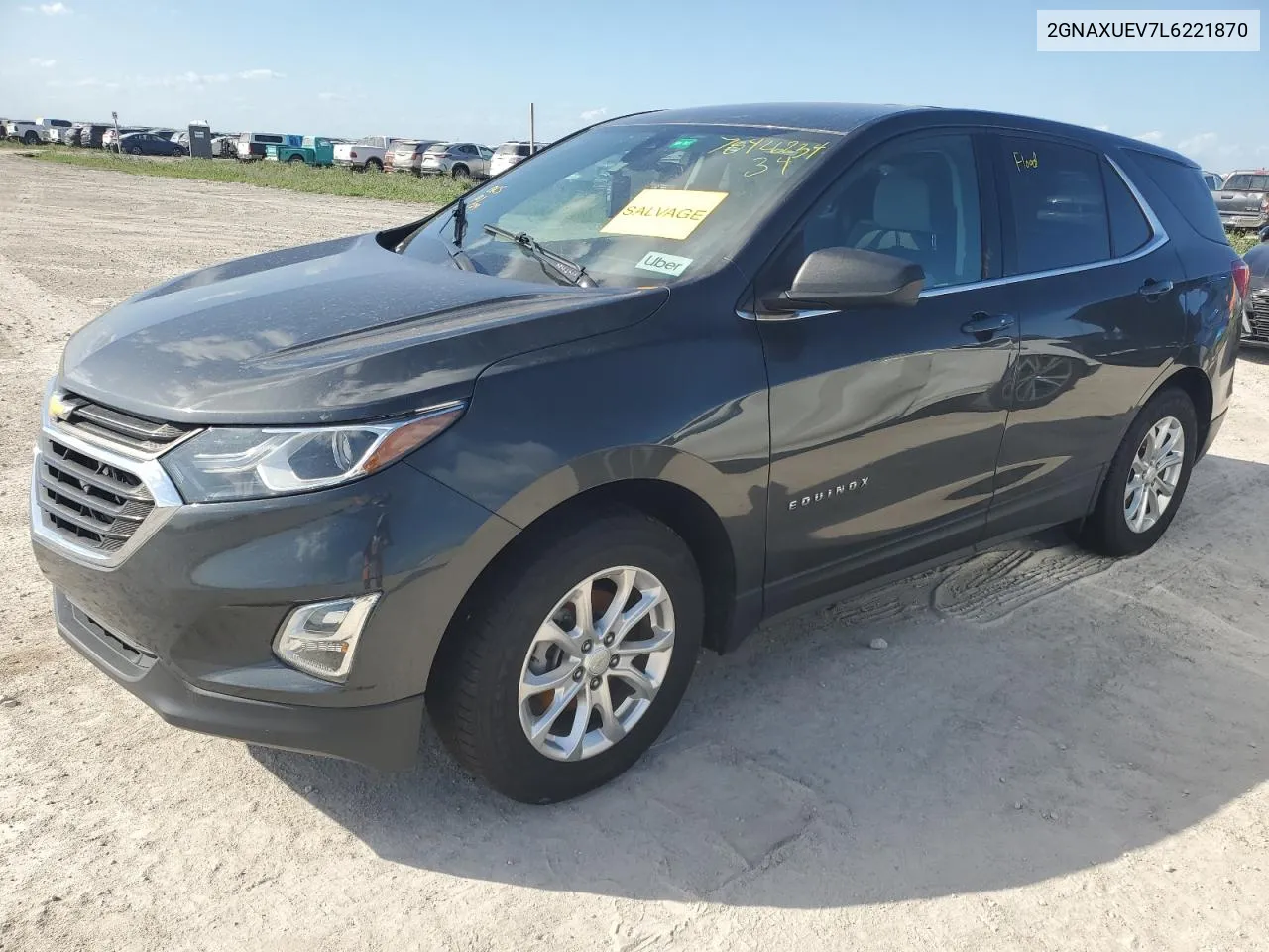 2020 Chevrolet Equinox Lt VIN: 2GNAXUEV7L6221870 Lot: 78426234