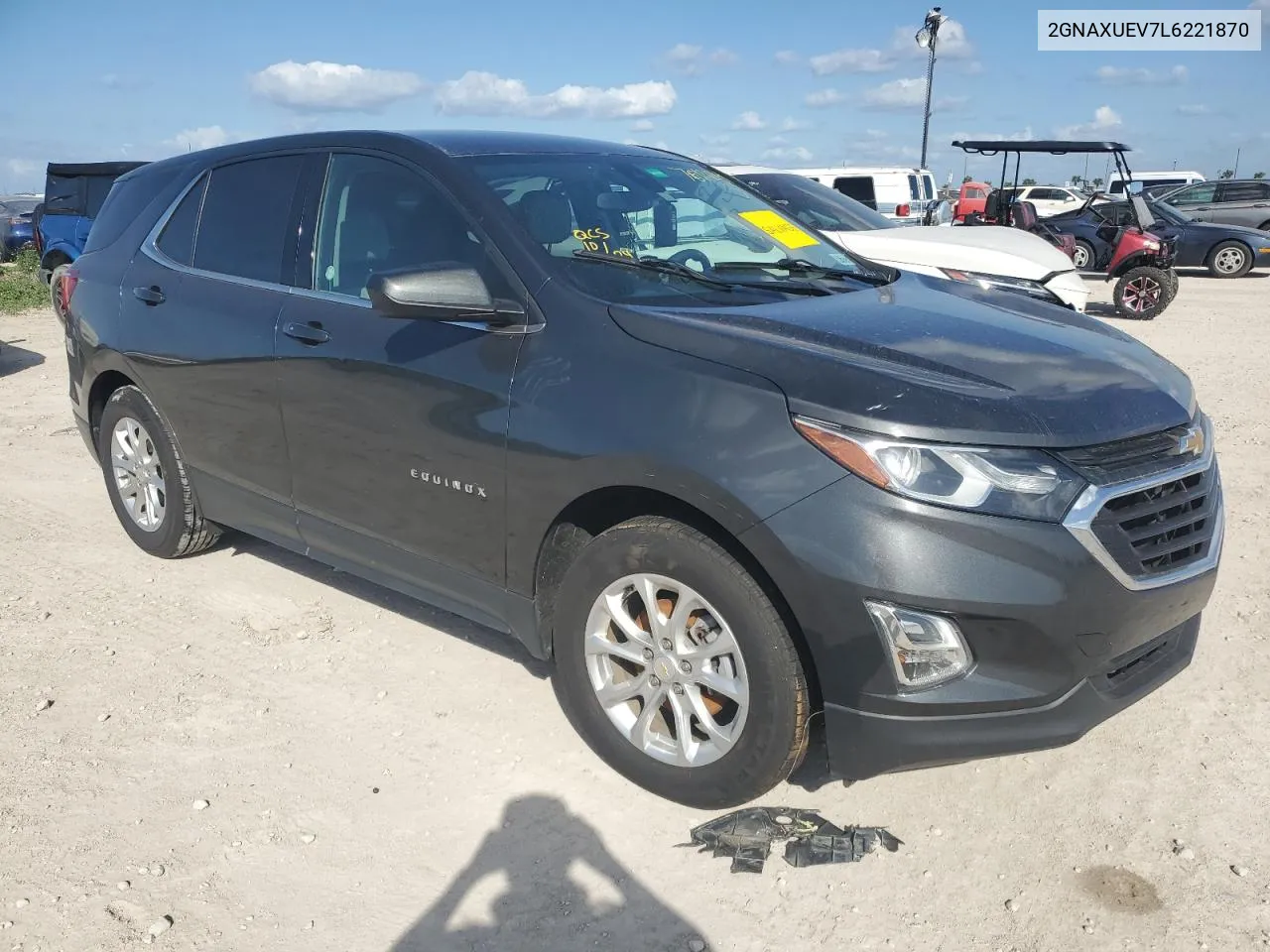 2020 Chevrolet Equinox Lt VIN: 2GNAXUEV7L6221870 Lot: 78426234