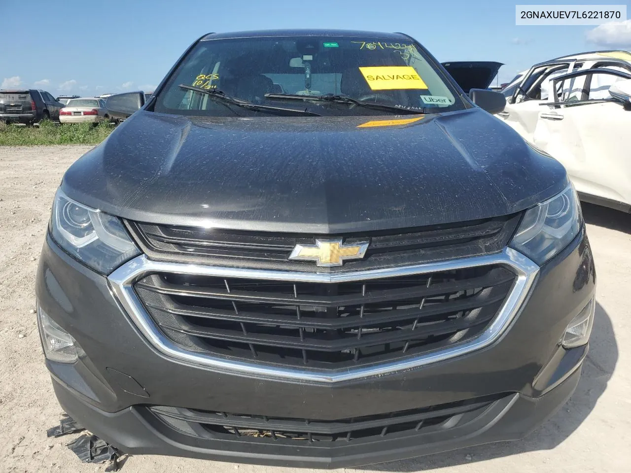 2020 Chevrolet Equinox Lt VIN: 2GNAXUEV7L6221870 Lot: 78426234