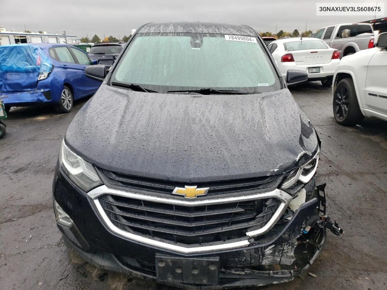 2020 Chevrolet Equinox Lt VIN: 3GNAXUEV3LS608675 Lot: 78499804