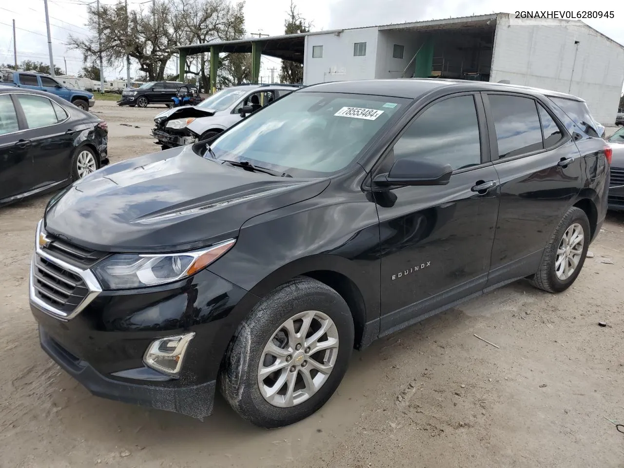 2020 Chevrolet Equinox Ls VIN: 2GNAXHEV0L6280945 Lot: 78553484