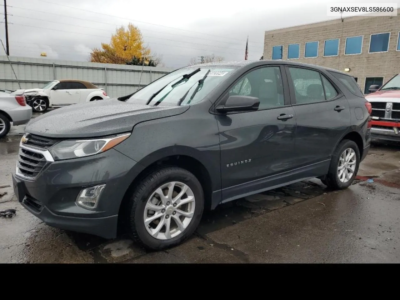 2020 Chevrolet Equinox Ls VIN: 3GNAXSEV8LS586600 Lot: 78592094