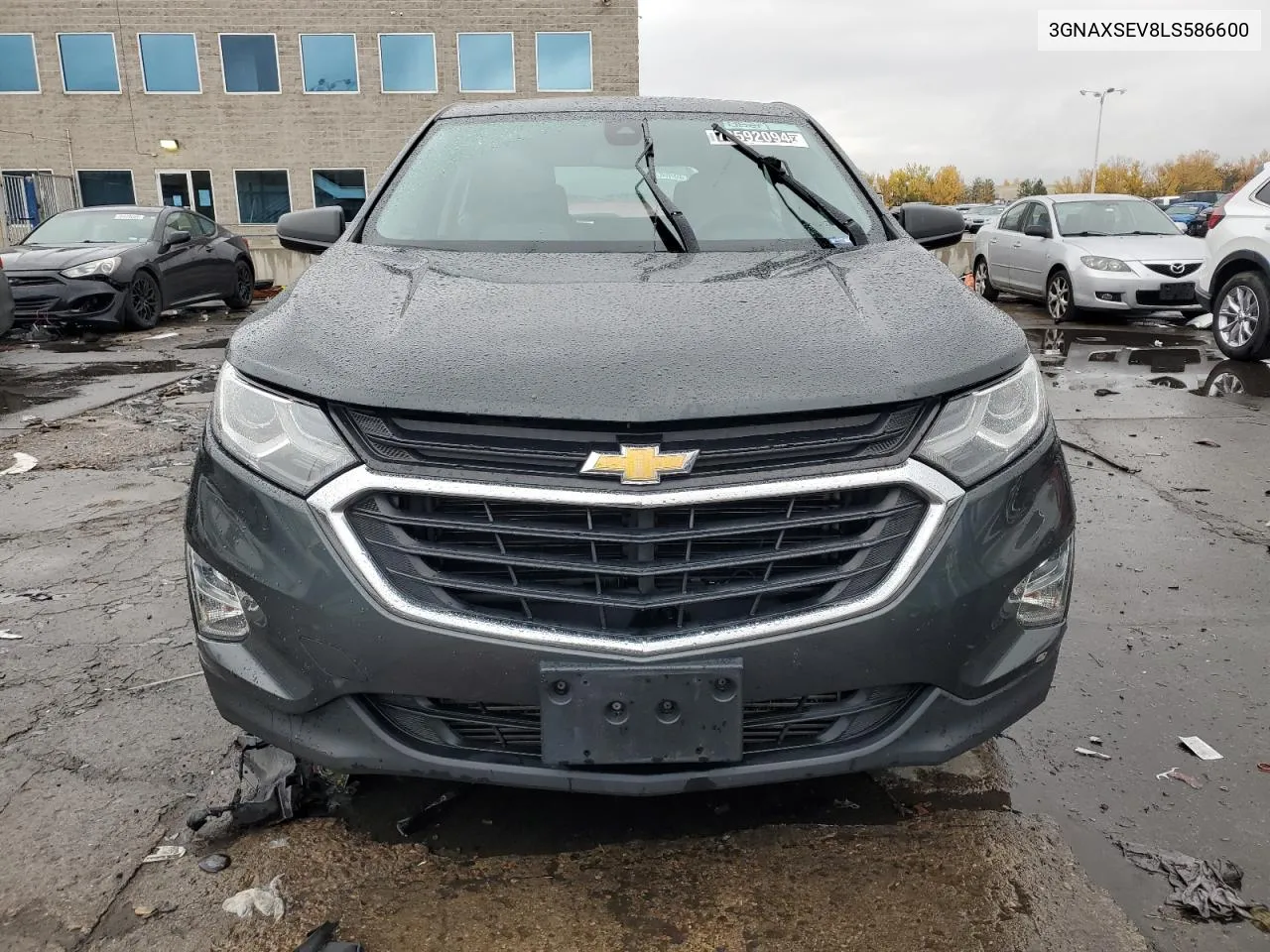 2020 Chevrolet Equinox Ls VIN: 3GNAXSEV8LS586600 Lot: 78592094