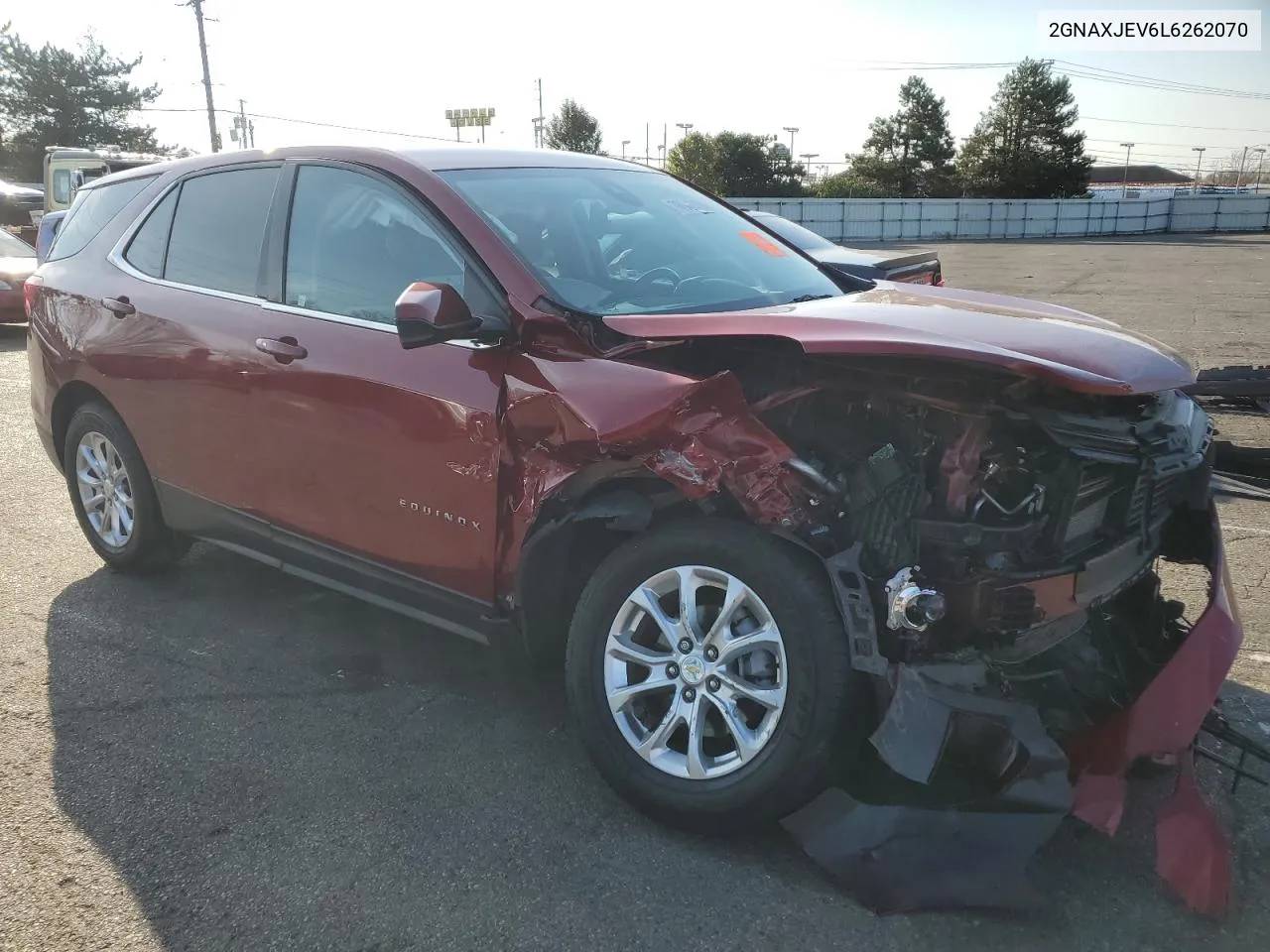 2020 Chevrolet Equinox Lt VIN: 2GNAXJEV6L6262070 Lot: 78646494