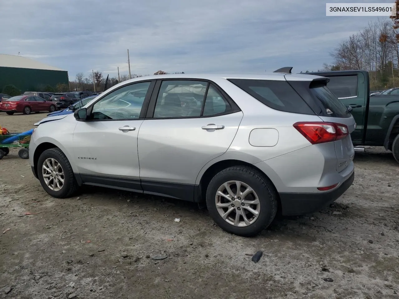 2020 Chevrolet Equinox Ls VIN: 3GNAXSEV1LS549601 Lot: 78675394